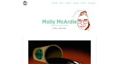 Desktop Screenshot of mollymcardle.com